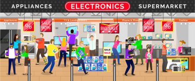 Elektronik Aletler Süpermarket, Dükkan Vektörü
