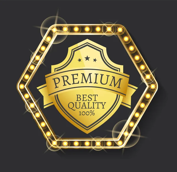 Etiqueta de producto premium, Vector de alta calidad — Vector de stock