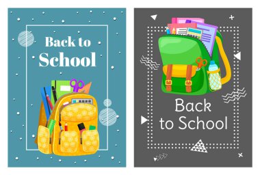 Renkli Okul Sırt Çantası Okula Dönüş