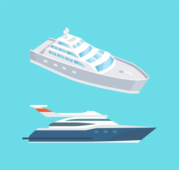 Επιβατών τακτικών γραμμών θαλάσσιων ταξιδιών σκάφος λέμβος — Διανυσματικό Αρχείο