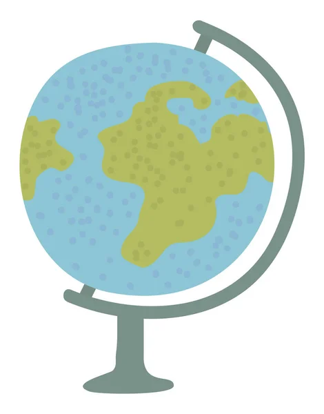 Modello di globo terrestre Pianeta Geografia Lezioni — Vettoriale Stock