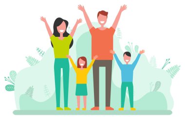 Gülümseyen Aile, Oğlu Ebeveynler, Kız Vekil