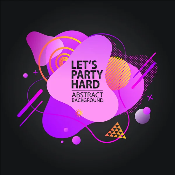 Party Invitation Abstract Liquid Background, Disco — стоковий вектор