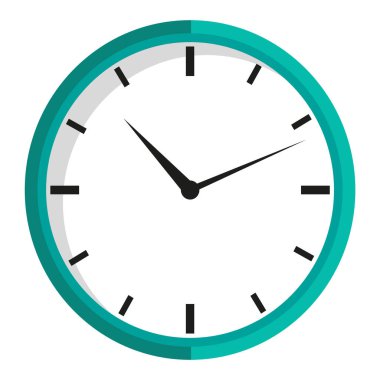 İzole edilmiş saat simgesi. Vektör Zaman Ölçüm Aygıtı