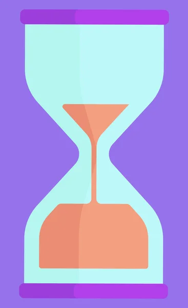 Hourglass Clock Device Measuring Time Sign Vector — Stock Vector