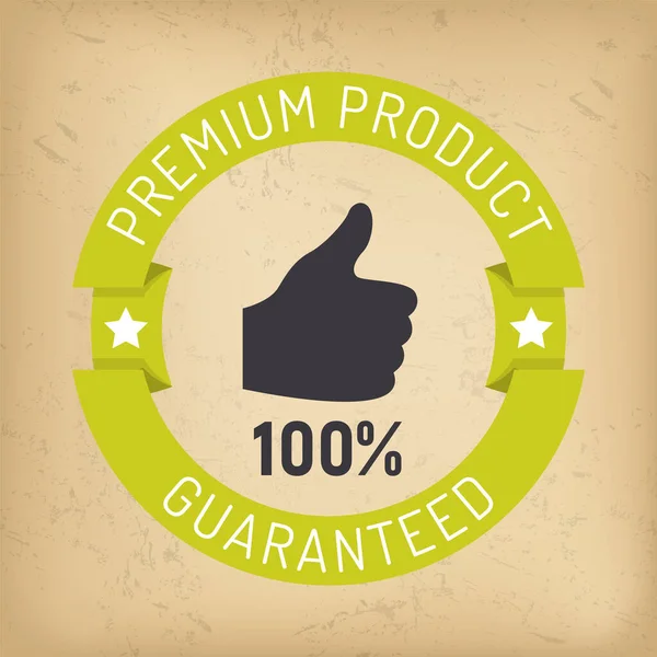 Gwarantowany produkt Premium, Gwarancja Jakości — Wektor stockowy