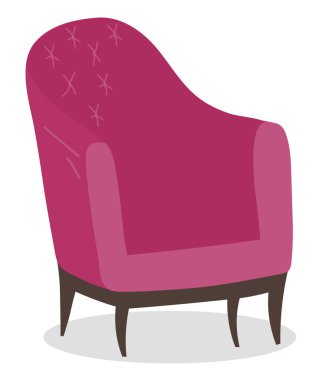 Sandalye Kahve Yumuşak Oturma Malzemeleri Vektörü