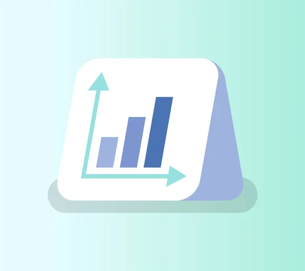 Flechas que muestran diagramas de crecimiento, gráfico de información vectorial — Vector de stock