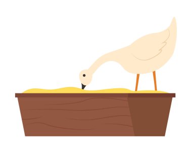 Kır Kuşu Yeme Tanesi, Kaz Hayvanı Vektörü