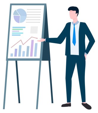 Data ile Whiteboard İş Adamı Sunumu