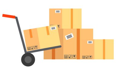 Kollu Tekerlekli Araç Kutusu Paket Teslimatı