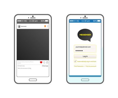 Başlangıç Sayfası ile KakaoTalk Haberci Arayüzü