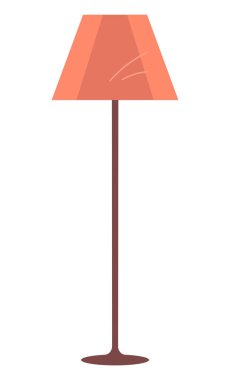 Standart veya Kat Lambası Torchiere Beyaz Üzerine İzole Edildi