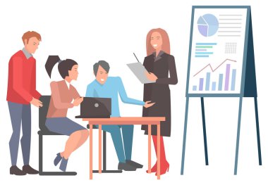 İşçilerin İş Toplantısı Sunum Semineri
