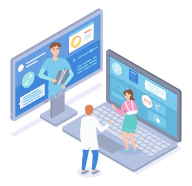 Kırık elli bir kadın tıbbi web sitesinde iki cerraha danışmanlık yapıyor.