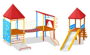 İpli ve Tepeli Oyun Mekanı, Oyun Bahçesi Vektörü