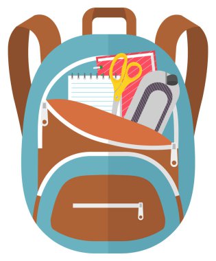 Renkli Okul Sırt Çantası Okula Dönüş