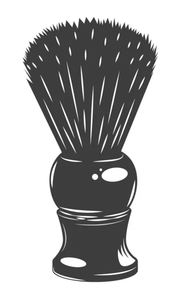 Ilustracja wektora szczotki do golenia na białym. Urządzenia do golenia higieny osobistej — Wektor stockowy