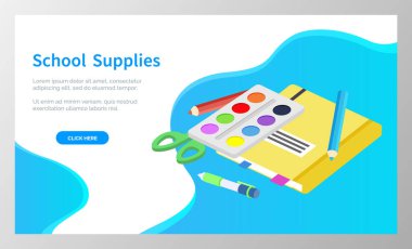 Ders İçin Okul Malzemeleri, Kitapları ve Kalemleri