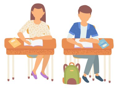 Not Defterleri Okulunda Kompozisyon Yazan Sınıf Arkadaşları