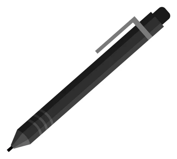 Pencil Closeup, Pen for Writing and Drawing Icon — 스톡 벡터