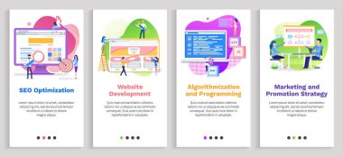 Seo Optimizasyon ve Web Sitesi Geliştirme Vektörü