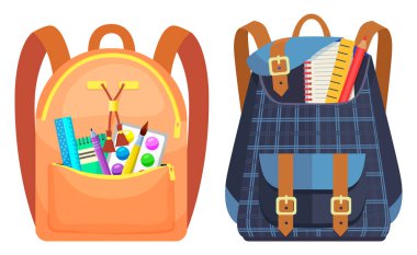 Renkli Okul Sırt Çantası Okula Dönüş