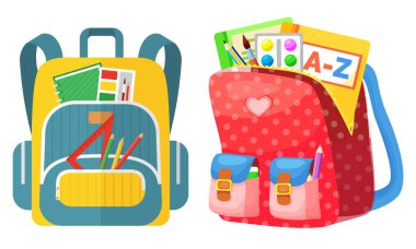 Renkli Okul Sırt Çantası Okula Dönüş