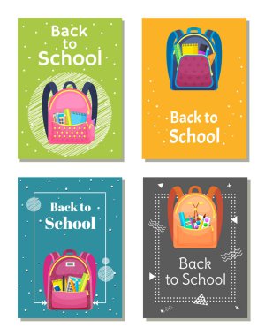 Renkli Okul Sırt Çantası Okula Dönüş