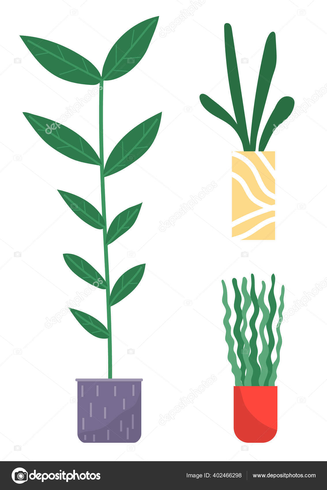 Dekorative Grune Pflanze Mit Langen Blattern Im Keramiktopf Topf Mit Zimmerpflanze Eigenheimpflanze Vektorgrafik Lizenzfreie Grafiken C Robuart 402466298 Depositphotos