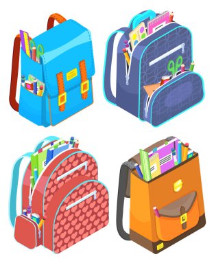 Renkli Okul Sırt Çantası Okula Dönüş