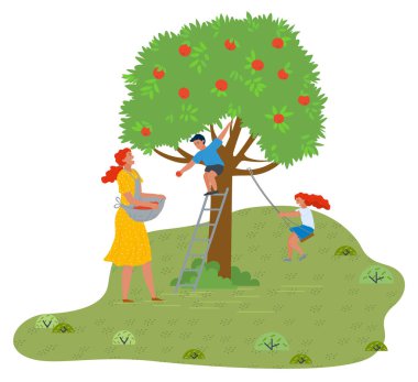 Download Gathering Fruit Free Vector Eps Cdr Ai Svg Vector Illustration Graphic Art