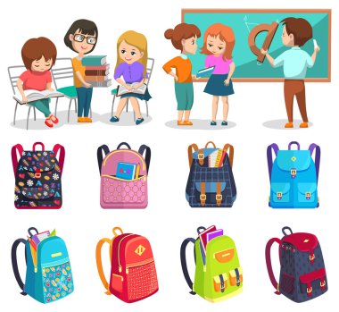 Okul Çocukları, Dersler veya Hobi Klüpleri ve Okul Çantaları