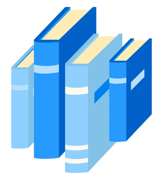 Literatuur voor Thuis Lezen, Stapel Boeken — Stockvector