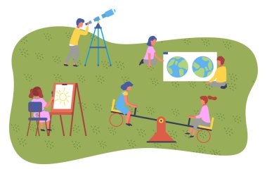 Çocukların yaz aktiviteleri. En iyi yaz çocuğunun şehir parkındaki açık hava aktiviteleri.