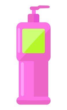 Şekerli gerçekçi bir şişe, havasız pompa, deterjan, temizleyici, sabun, duş jeli.