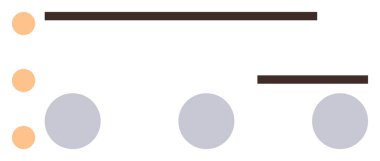 Yatay çizgiler, düzgün daireler ve dengeli bir şekilde dizilmiş noktalar. Organizasyon, hiyerarşi, yapı, minimalizm, iş akışı veri görselleştirme soyut düşünme için idealdir. Basit düz