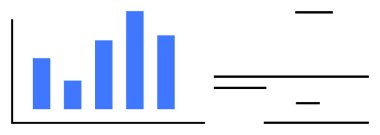 Yatay çizgiler ve metin elementlerinin yanında istatistiksel veri sunan çubuk grafiği. Analiz, raporlar, veri karşılaştırması, iş ölçümleri, pazarlama panelleri, akademik araştırma, basit