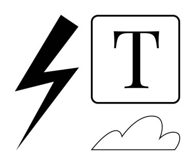 Bulut simgesi ve biçimlendirilmiş metin çerçevesinin yanında yıldırım çarpması. Enerji, hava, iletişim, teknoloji, yaratıcılık, bulut hesaplama, tasarım düşünme için idealdir. Basit bir düz metafor.