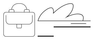 Soyut yaprak ve ufkun yanında doğrusal sırt çantası profesyonel ya da açık hava temalarını öneriyor. Macera, seyahat, iş hayatı dengesi, eğitim, minimalizm, doğa basitliği için idealdir. Temiz daire