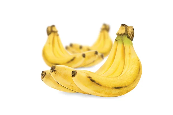 Beyaz arkaplanda muz meyveleri izole