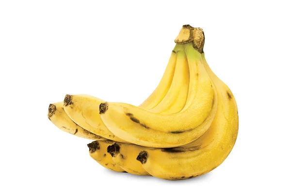 Beyaz arkaplanda muz meyveleri izole