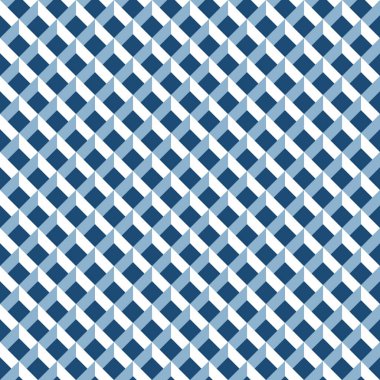 Mavi tonlarını kesintisiz geometrik güvercin yuvası desen arka plan duvar kağıdı