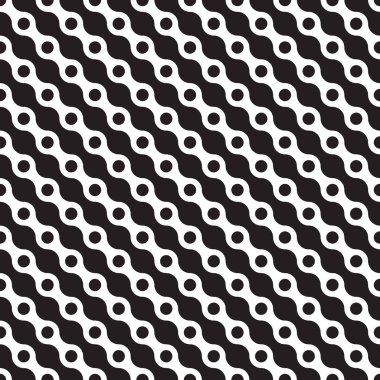 Dikişsiz soyut geometrik dalga ve nokta desen