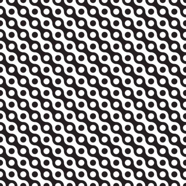 Dikişsiz soyut geometrik dalga ve nokta desen