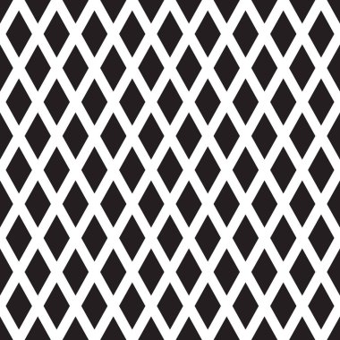 Kusursuz elmas rhombus kontrol desen arka plan siyah ve beyaz.