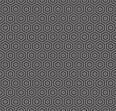 Kesintisiz geometrik konsantrik altıgen petek desen