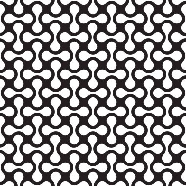 Kusursuz soyut geometrik organik iç içe geçmiş şekil deseni