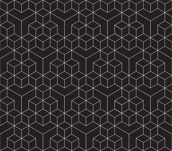Nahtlose Würfelmuster Hintergrundtextur Isometrisches Muster — Stockvektor