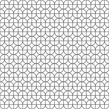 Dikişsiz vintage geometrik Art Deco yaprak tarzı oyma desen